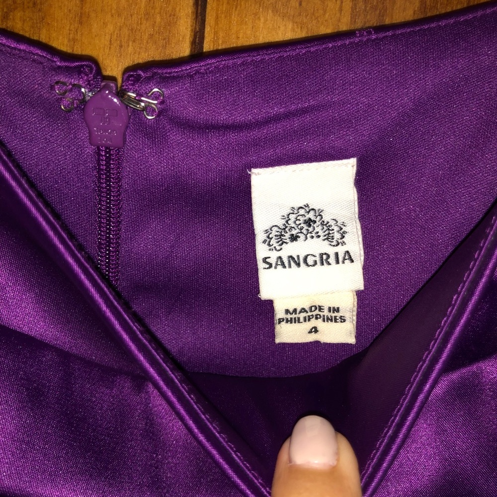 Purple Cocktail Dress - Picture 4 of 5